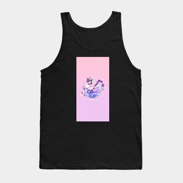 Patchi & Biru Boba Planet Tank Top by Leenh